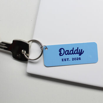 The Year You Became My Daddy Personalised Keyring, 4 of 7