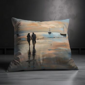 Twilight's Embrace Hand Made Poly Linen Cushions, 7 of 9