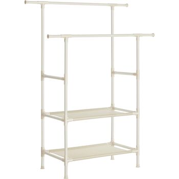 Clothing Stand Clothes Rack With Hanging Rails Shelves, 6 of 8