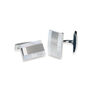 Cavendish Rhodium Plated Mother Of Pearl Cufflinks, thumbnail 2 of 6