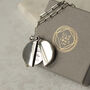 Silver Hidden Message Locket Necklace, thumbnail 4 of 10