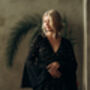 Black Lace Wedding Dress With Bell Sleeves And Train, thumbnail 3 of 12