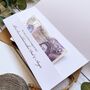 Personalised Money Envelope For Wedding Gift Pale Eucalyptus, thumbnail 3 of 3