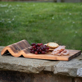 Personalised 'Mr And Mrs' Acacia Wood Cheeseboard, 2 of 4