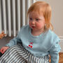 So Sweet Embroidered Cherry Children's Sweatshirt, thumbnail 3 of 4