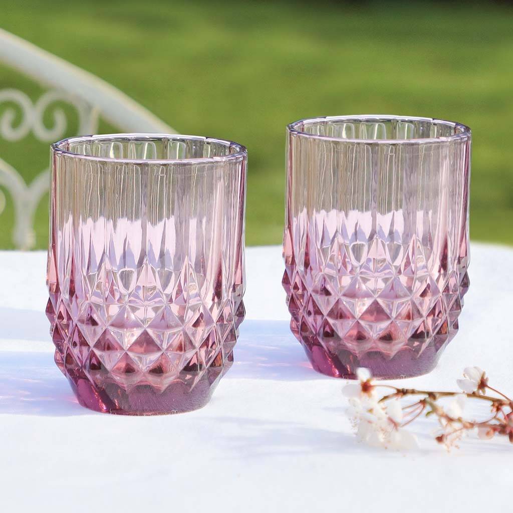 Set Of Four Luxury Coloured Tumblers By Dibor | notonthehighstreet.com