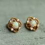 Victorian Opal Stud Earrings, thumbnail 2 of 8