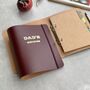 Father's Day Recycled A5 Leather Folder Dad's Recipes, thumbnail 1 of 5