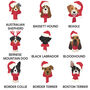 Personalised Dog Breed Christmas Stocking In Red, thumbnail 5 of 11