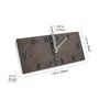 Scandinavian Style Minimalistic Dark Wall Clock, thumbnail 3 of 9