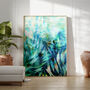 Palm Cascade Botanical Fine Art Giclée Print, thumbnail 1 of 4