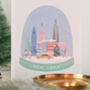 Set Of Three City Snow Globe Christmas Cards, thumbnail 6 of 7