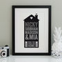 Personalised Family Home Print, thumbnail 1 of 8