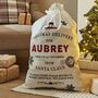 Personalised Christmas Delivery Canvas Gift Sack, thumbnail 1 of 3