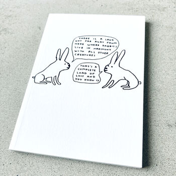 David Shrigley Rabbit Notebook, 2 of 3