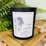 September Aster Birth Flower Personalised Candle, thumbnail 3 of 11