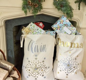 Personalised Contemporary Christmas Sack, 3 of 6
