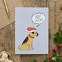 Christmas Border Terrier Dog Pin Badge, thumbnail 12 of 12