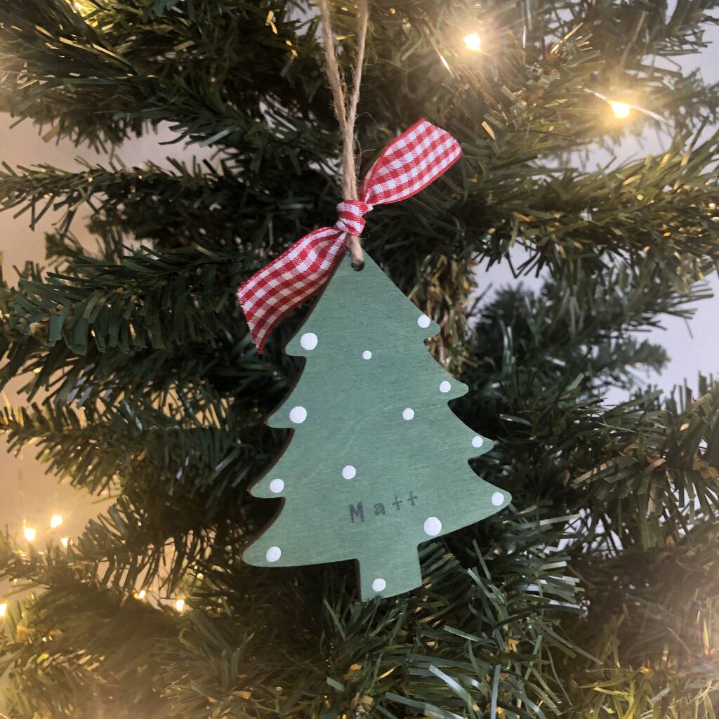 Personalised Christmas Tree Decoration By Alphabet Bespoke