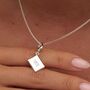 Nice Biscuit Charm Necklace, Sterling Silver Or Gold Plated, thumbnail 1 of 10