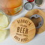 Beer Gifts For Him Pint Glass, Coaster And Opener, thumbnail 5 of 9