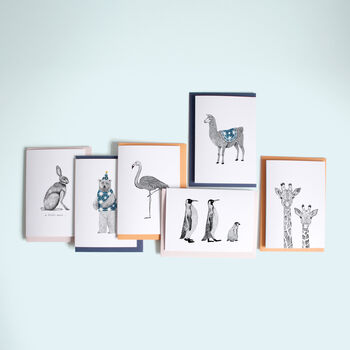 Animal Greetings Card Set For Any Occasion | 12 Cards, 2 of 8