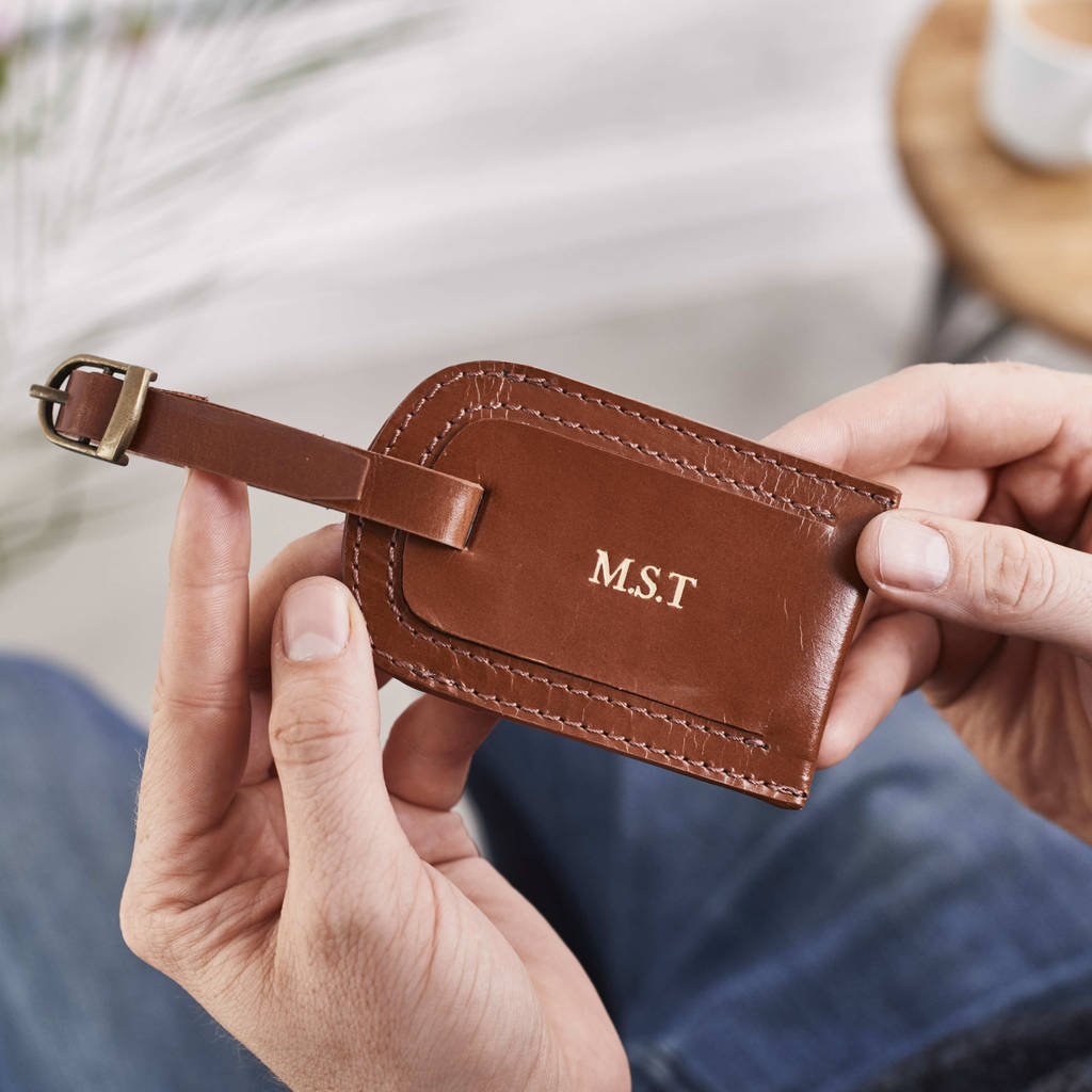 Leather Luggage Tag, 1 of 12