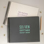 Personalised Typographic Spiral Bound Guest Book, thumbnail 2 of 11