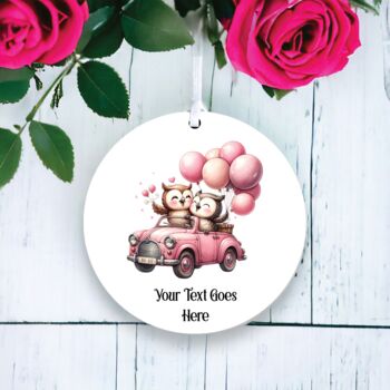 Personalised Owl Car Love Decoration, 2 of 2