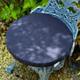 Circular Round Garden Outdoor Seat Pads Plain Navy Blue, thumbnail 5 of 5