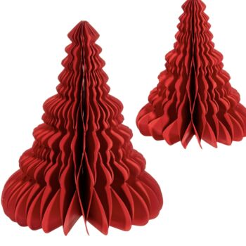 Christmas Recycled Honeycomb Paper Trees, 5 of 5