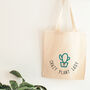 'Crazy Plant Lady' Personalised Ethical Tote Bag, thumbnail 1 of 5