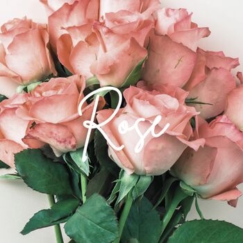 Personalised 3D Scented 50th Birthday Card For Her Blush Rose, 9 of 12