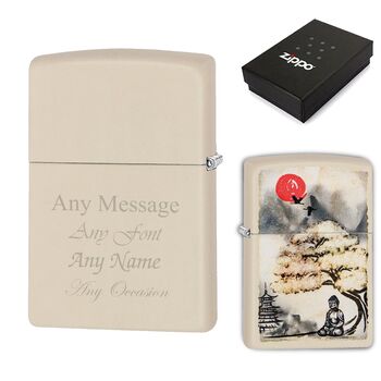 Personalised Bonsai Buddha Zippo Lighter, 2 of 4