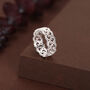 Sterling Silver Lace Filigree Band Ring, thumbnail 2 of 12