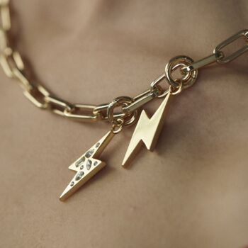 Gold Lightning Bolt Charm, 3 of 3