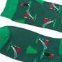 Men's Bamboo Socks Golfer On The Green, thumbnail 4 of 5