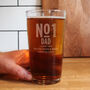 Personalised No. One Dad Pint Glass Gift, thumbnail 1 of 2