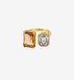 Shikaku Square Stones Open Ring, thumbnail 1 of 5