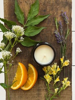 Neroli, Ylang Ylang And Lavender Stem Essential Oil Scented Candle, 2 of 6