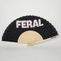 Handheld Feral Folding Fan, thumbnail 2 of 3
