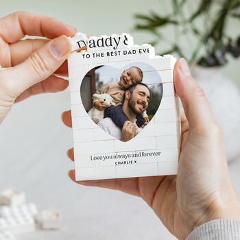 Personalised Keepsake Block Christmas Gift For Dad, 9 of 9