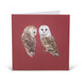 Pair Of Barn Owls Card, thumbnail 2 of 2