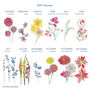 Personalised Favourite Flower Family Bouquet Print, thumbnail 2 of 2