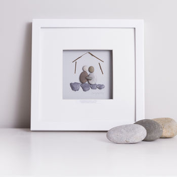 Personalised 'Happiness is Homemade' Pebble Picture, 2 of 3
