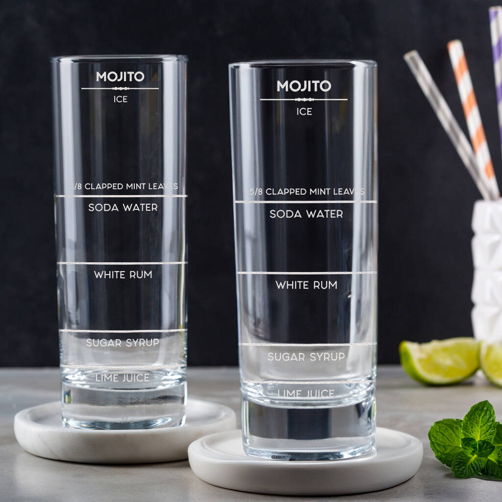 Mojito Highball Glass Cocktail Drinking Gift For Women, 1 of 4