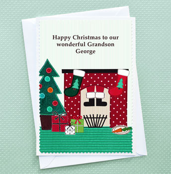 'Santa' Christmas Card From Children Or Grandchildren, 2 of 4