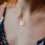 Personalised Rose Gold Plated Moon Necklace, thumbnail 1 of 7