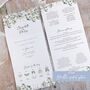 Willow Concertina Wedding Invitations, thumbnail 4 of 7