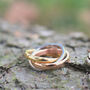 Triple Interlocked Layered Ring Love Faith Hope, thumbnail 2 of 5